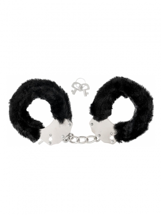 Crne plišane lisice za ruke AF 1047 